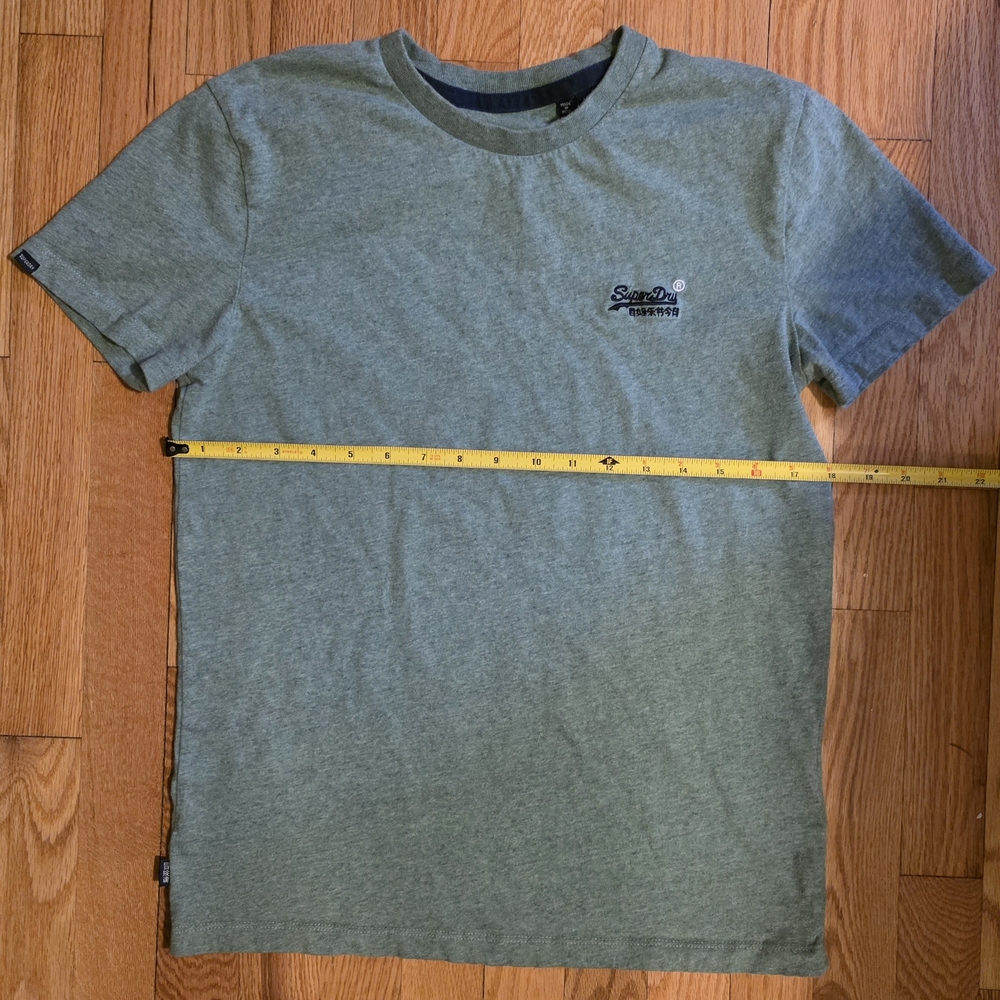 Superdry Men's Green Heather Crew Neck Tee